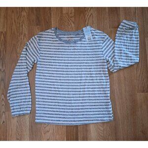Cat & Jack Lightweight Gray Stripe Sweater Kids Large Size 10/12 New